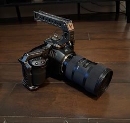 Blackmagic Pocket Cinema Camera 6K with Tilta Cage and Sigma Lens