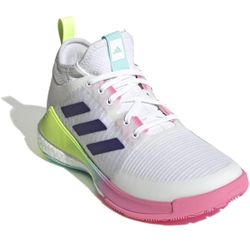 Adidas Crazyflight Mid Volleyball Shoes Women’s White Pink HP3337 Sz 10.5