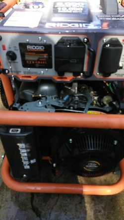 Ridgid with a Subaru engine 10000 watt started 1300 paid 2500 used one time not even 25 hours on it on the meter