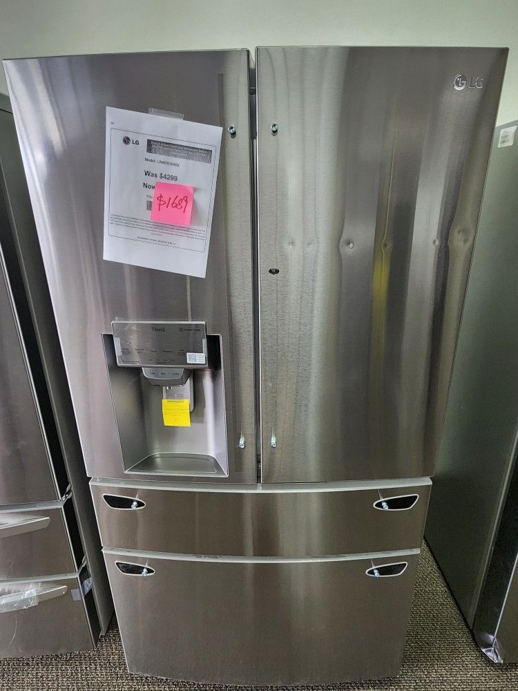 30 Cu.ft 4Door French Door Refrigerator Door-ln-Door, Full-Convert Drawer Craft lce in PrintProof
Stainless Steel