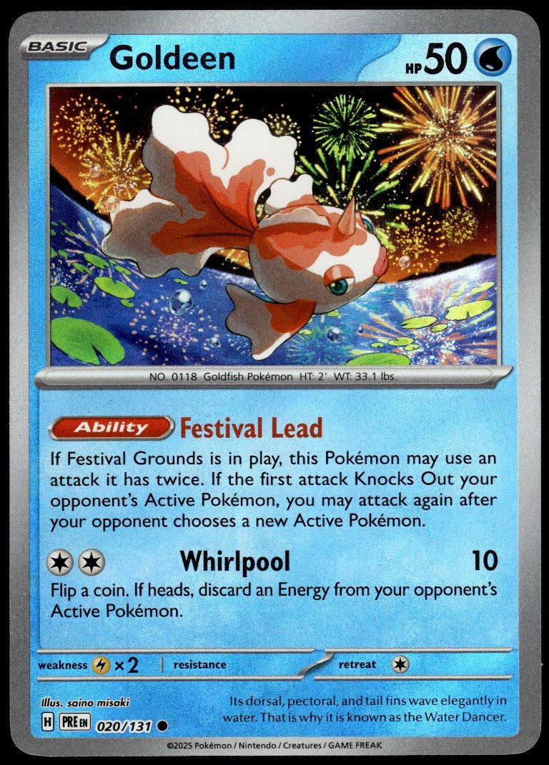 Goldeen [Poke Ball] #20 Pokemon Prismatic Evolutions