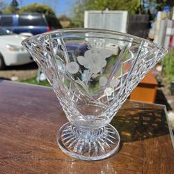 Vintage Stuart Crystal Vase / Bowl England