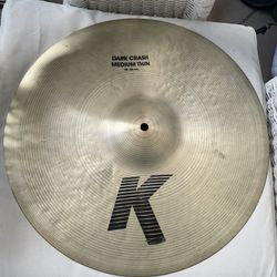    K Zildjian 18” Dark Crash Medium Cymbal