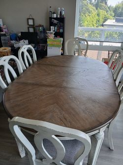 Dining table with 6 chairs