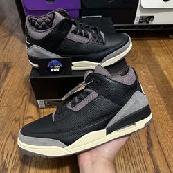 Jordan 3 Retro OG SP A Ma Maniére ‘While You Were Sleeping’ Size 11.5M/13W Brand New