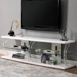 Brand New 60” Glossy White TV Stand