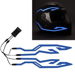 4 PCS Motorcycle Helmet Light Strip (Blue)
