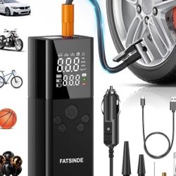 Electric Inflator Air Compressor Rechargeable 6000mAh 150PSI Car Air Pump, Cordless Inflator Bike Air Pump Mini Portable Automobile/Bicycle/Ball/Float