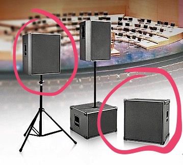 High quality Concert Speakers - Powered 15" & 18" Subs