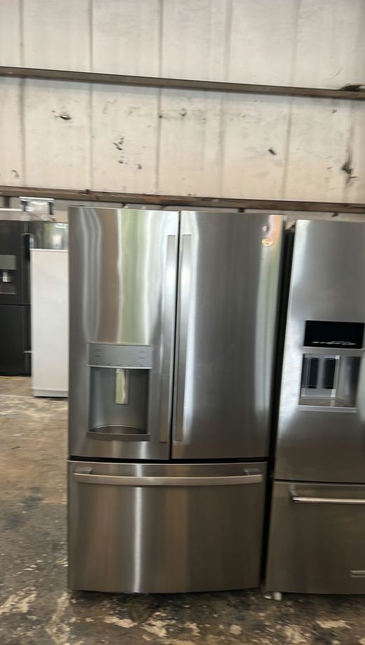 GE Stainless Steel 3-Door French Door Fridge