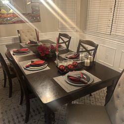 $650 for Dining room table and chairs
