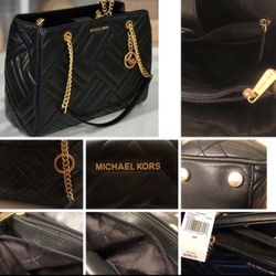 Micheal Kors Vivianne Smooth,Soft,Quilted Vegan Leather Large-LIKE NEW- Authentic-In 77064 zipcode