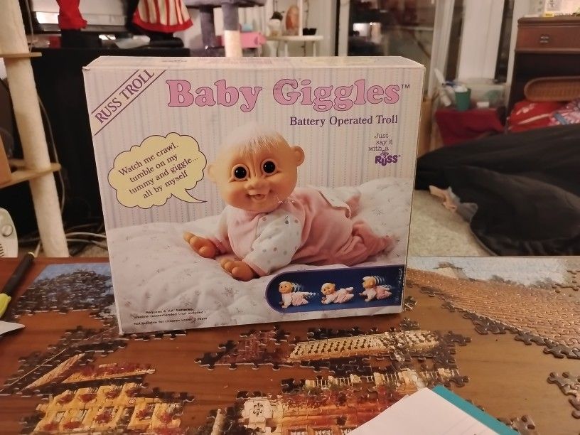 Russ Troll Baby Giggles Battery Operated Troll