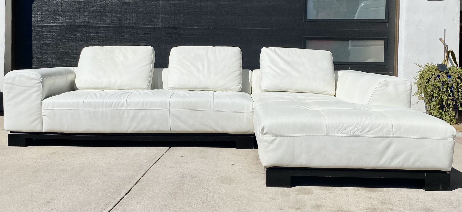 Real Leather Sectional Sofa