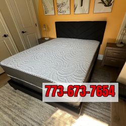 Brand New King Bed Frame with Mattress & Box Spring For Only $449 🚨 ALL SIZES AVAILABLE 🚨Ready for Delivery 🚛