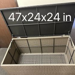 Rattan Outdoor Storage Box