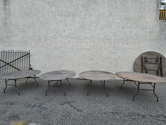 Large round party tables