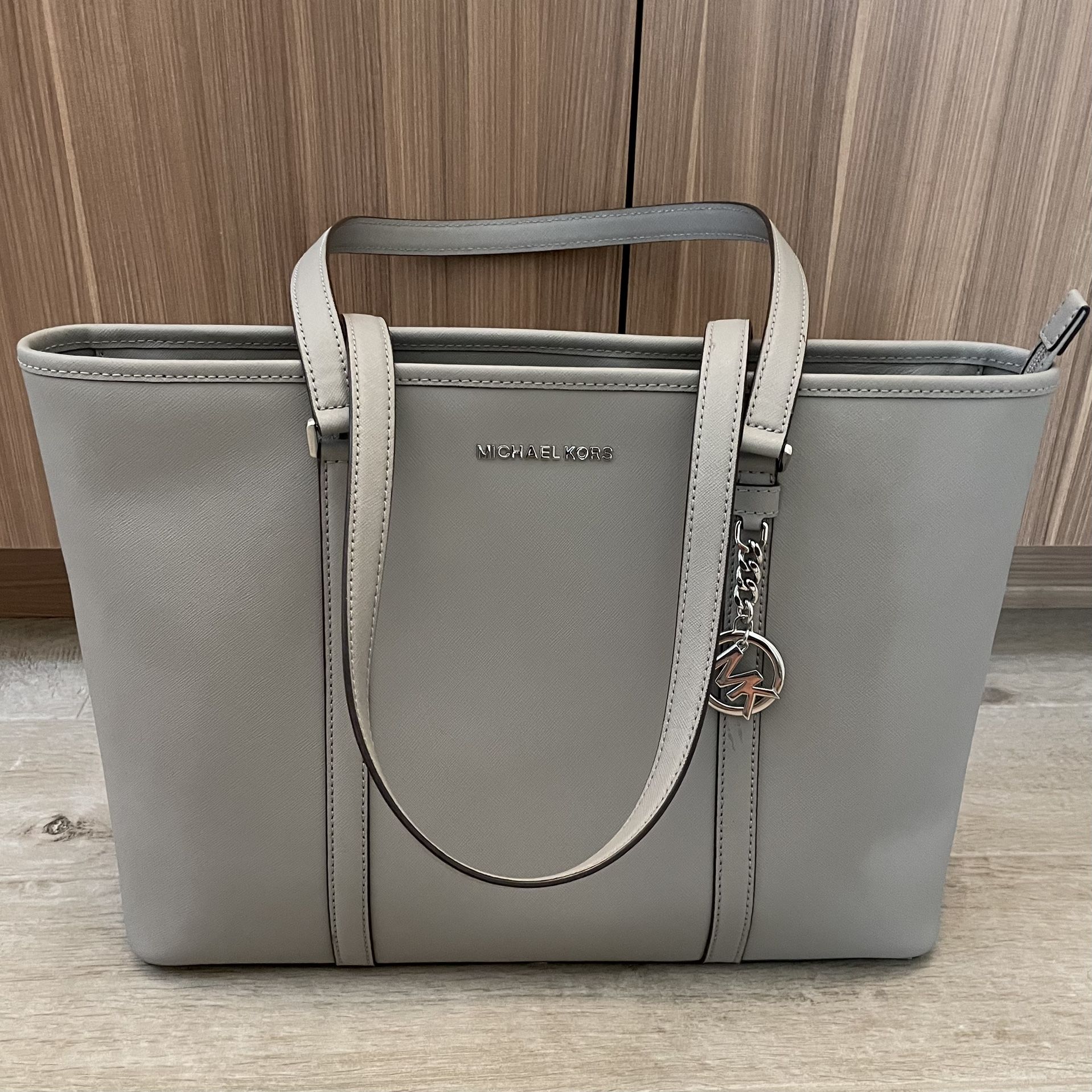 Michael Kors Sady Ash Gray Tote Purse Handbag