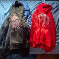 Two Spider Hoodies