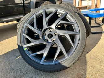 WE SHIP 2U - 21" OEM 2026 Tesla Model S Plaid VELARIUM wheels Goodyear ALL SEASON - WITH CAPS