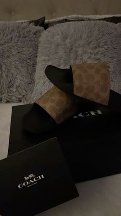 Women Size 7 Coach Slides