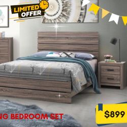 4 PC QUEEN BEDROOM SET 