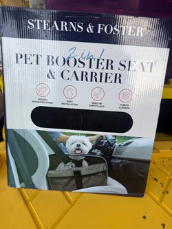 Stearns & Foster 2-in-1 Pet Booster Seat & Carrier