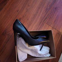 Steve Madden 4" Black Leather Heels Brand New