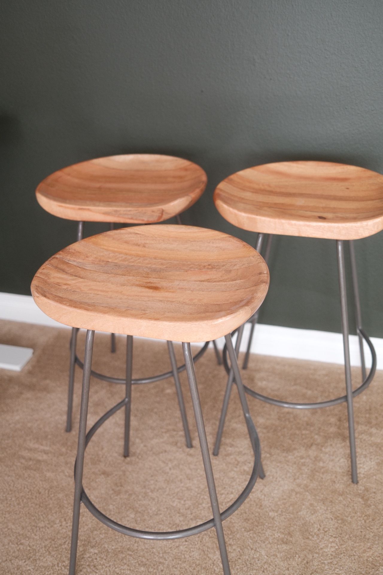 West Elm Alden Bar Counter Stool X3