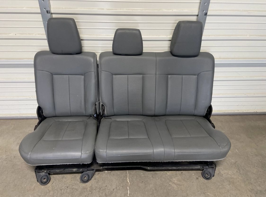 1(contact info removed) FORD F250 F350 F450 SUPER DUTY REAR SEATS GRAY VINYL