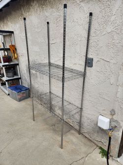 Metal kitchen shelf