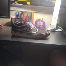 Size 10.5 Checkered Vans 