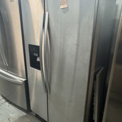 Whirlpool 36” Side-by-Side Refrigerator – Stainless Steel
