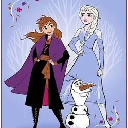 Frozen Twin/Full Disney Rachelle Blanket - New 