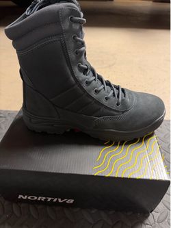 Tactical Nortiv 8 dark/grey side zip boot (Size 9.5-Regular)