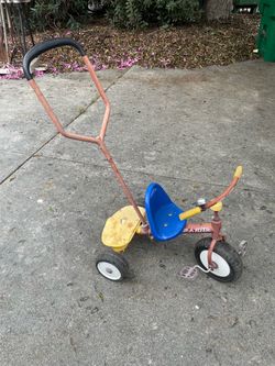 Radio Flyer Kids Tricycle with Push Handle