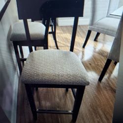 Beautiful Basset High Back Counter Stools. (3)