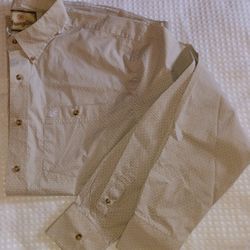 Wrangler Long Sleeve Button-Up Shirt Men's Size Large $10