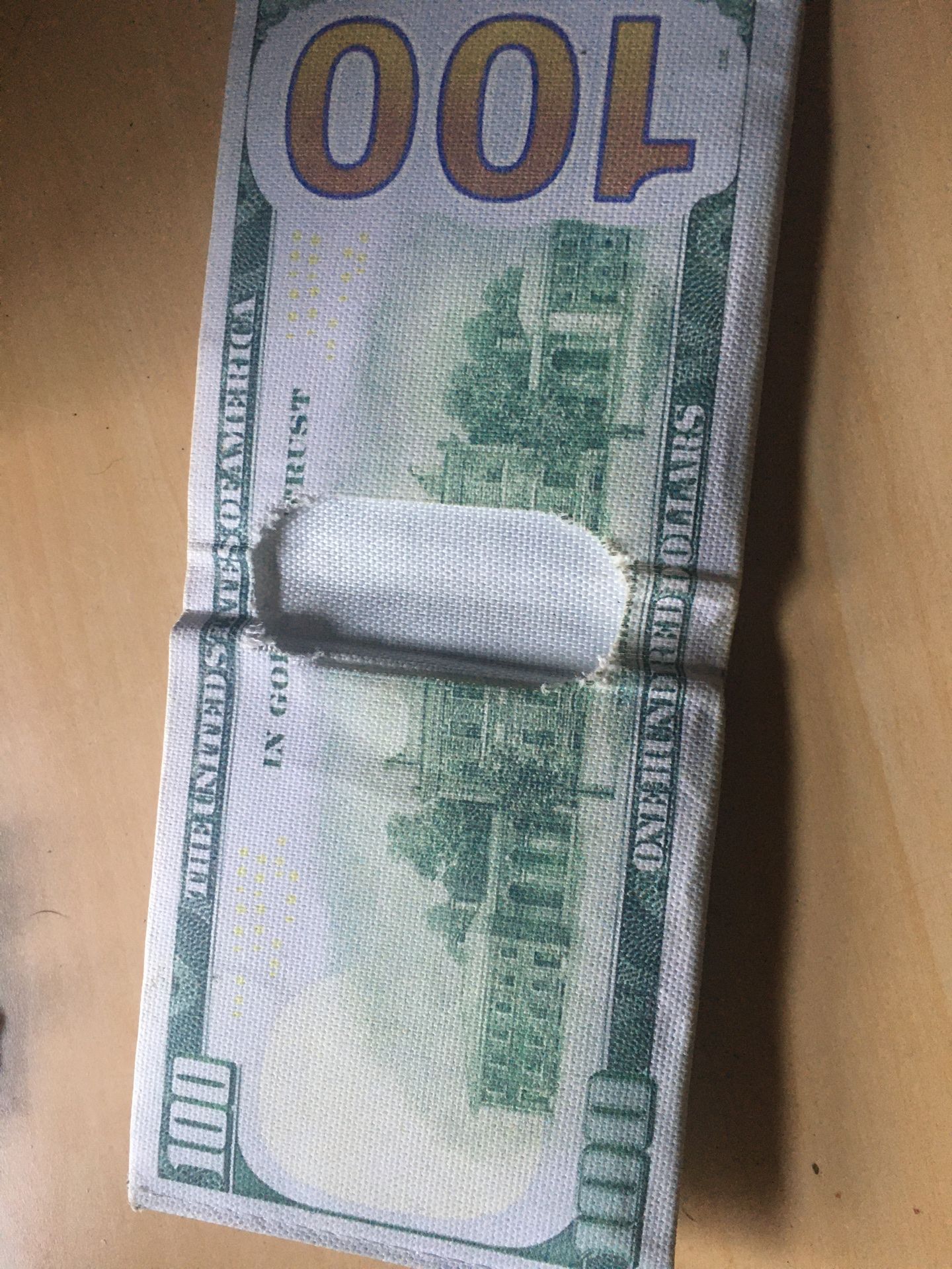 100 dollar bill wallet