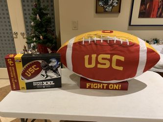 USC GIANT INFLATABLE FOOTBALL AND BOX