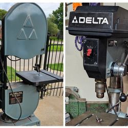 Band Saw And Drill Press, Delta USA, great condition.