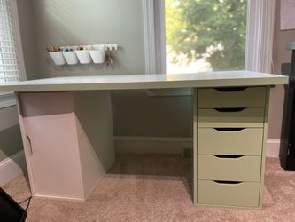 IKEA Desk with Drawer Unit and Storage