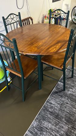 Small wood dining table