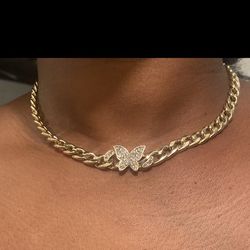 Butterfly Chain Necklace For Women