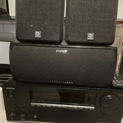 Onkyo 4k home Theater with Speakers/wires