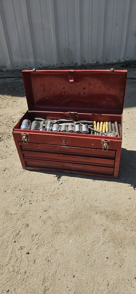3 Shelf Tool Box With Tools