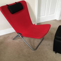 Folding Chair And Ottoman