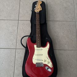red squire electric guitar 