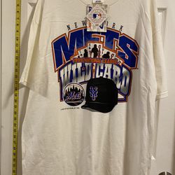 Vintage 1999 New York Mets Wild Card T-Shirt XXL