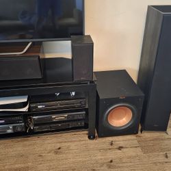 Klipsch 6 Speaker package home theater speaker Floorstanding with Dolby Atmos And Surrounds And Subwoofers